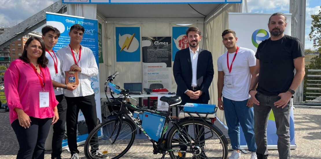Bicicletta a idrogeno Comes SpA alla Maker Faire di Roma 2022