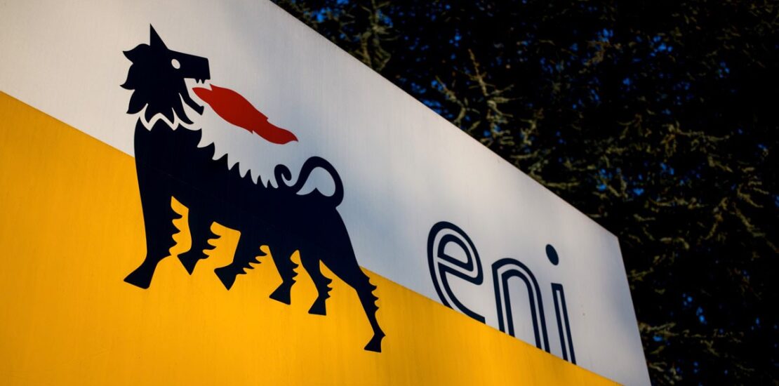 Logo Eni con cane a sei zampe